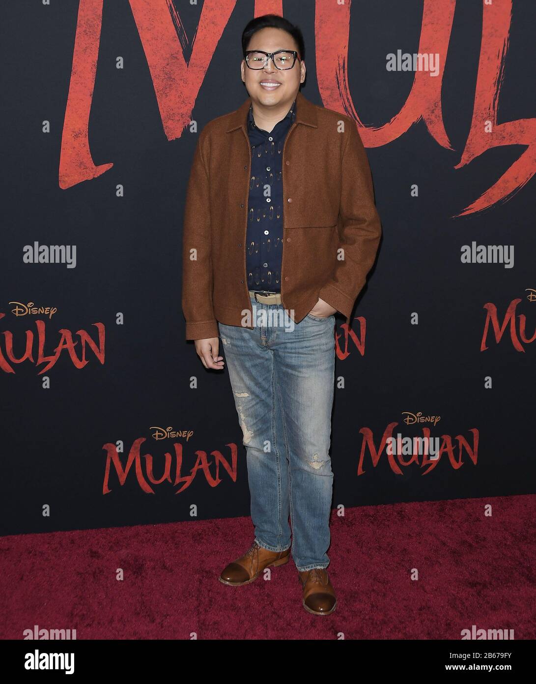 Los Angeles, USA. 09th Mar, 2020. Nico Santos arrives at the Disney's MULAN World Premiere held at the Dolby Theatre in Hollywood, CA on Monday, ?March 9, 2020. (Photo By Sthanlee B. Mirador/Sipa USA) Credit: Sipa USA/Alamy Live News Stock Photo