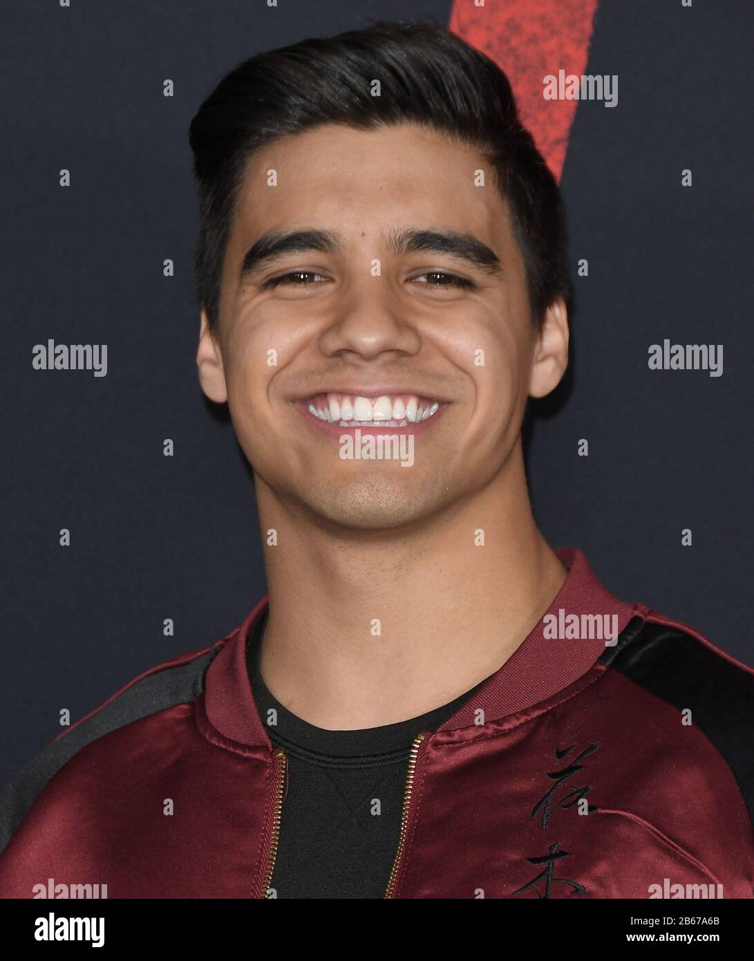 Los Angeles Usa 09th Mar 2020 Jordan Buhat Arrives At The Disneys Mulan World Premiere Held 4691