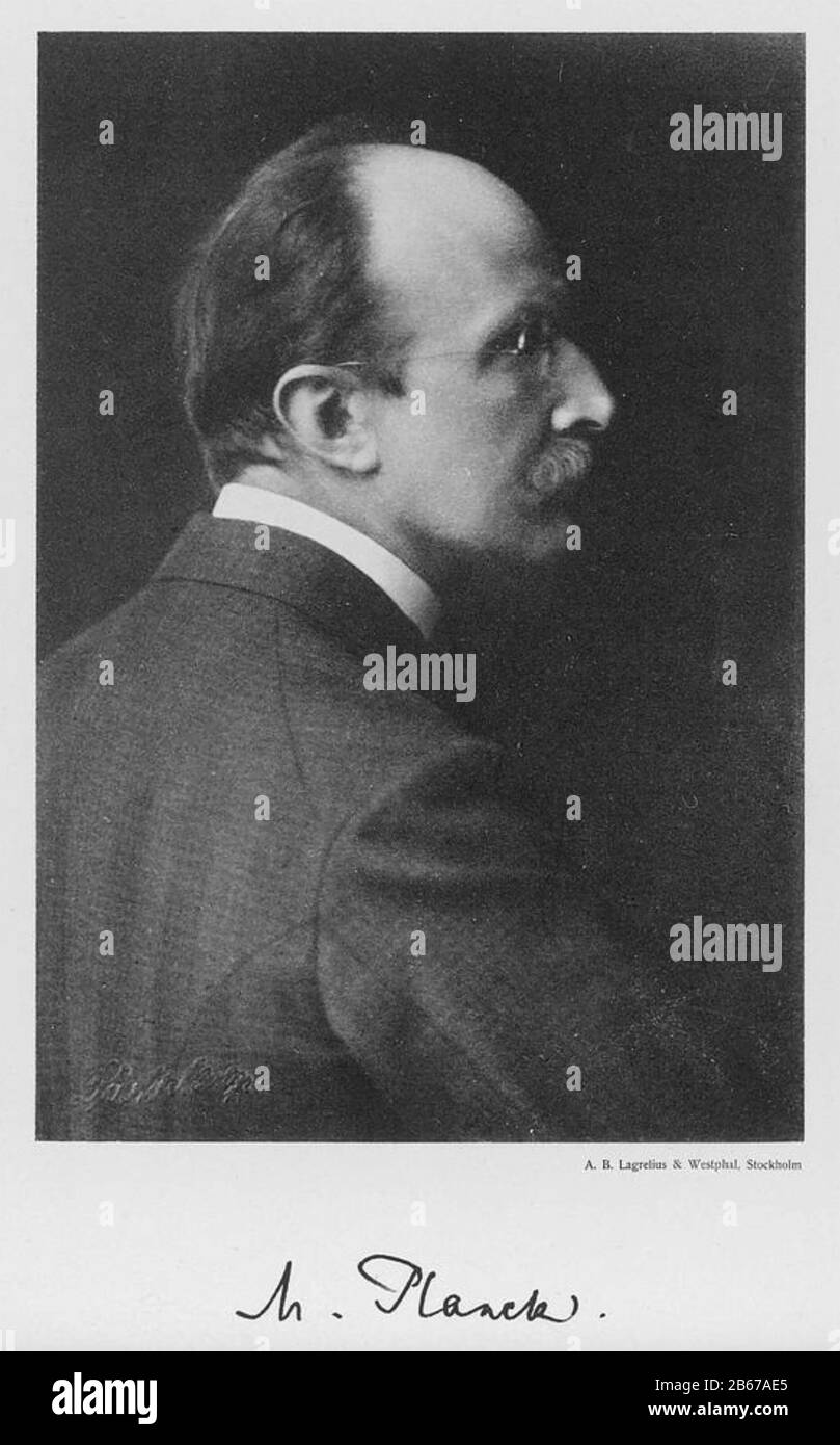 MAX PLANCK (1858-1947) German theoretical physicist Stock Photo