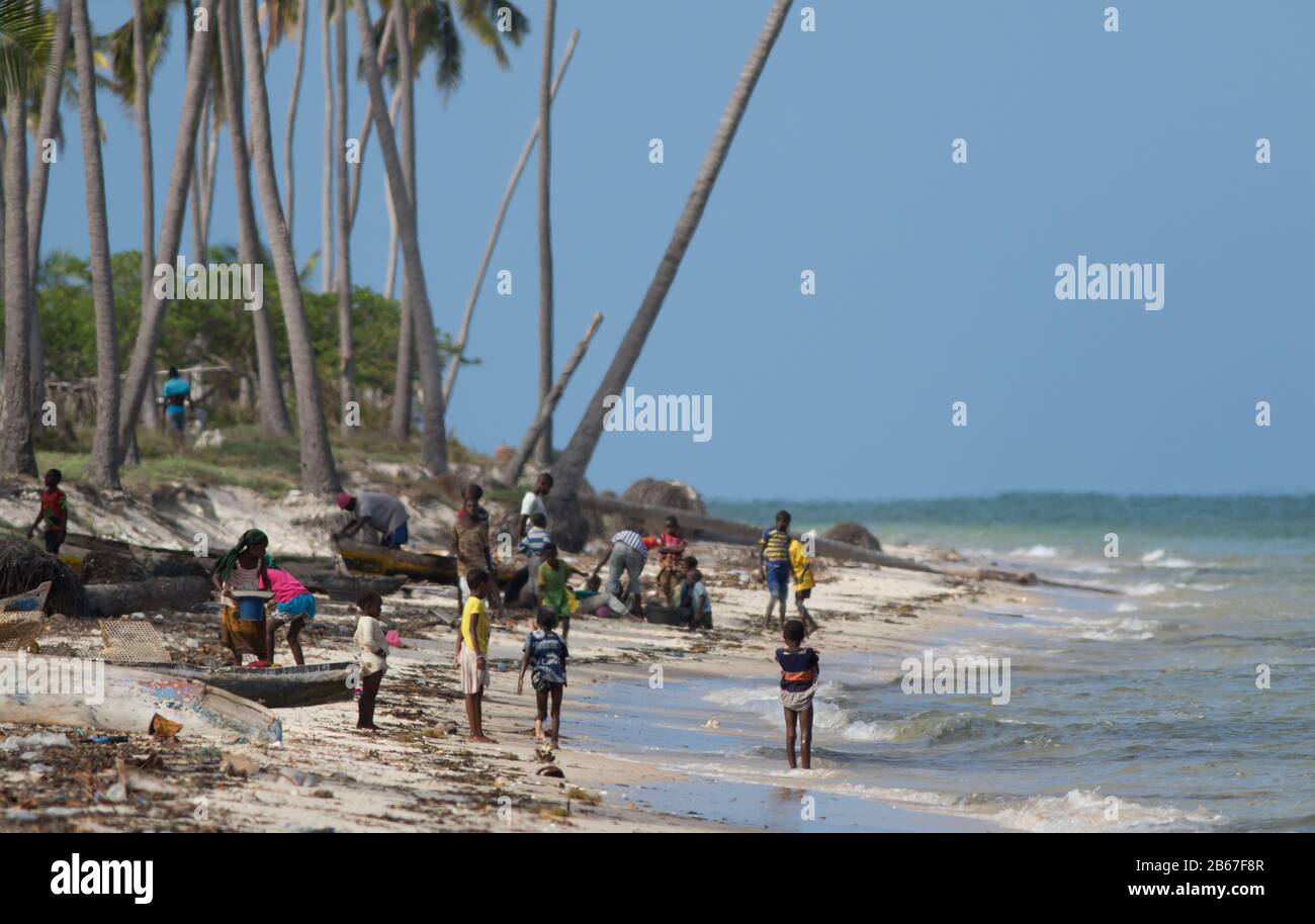 Maganja beach, far northern Mozambique Stock Photo