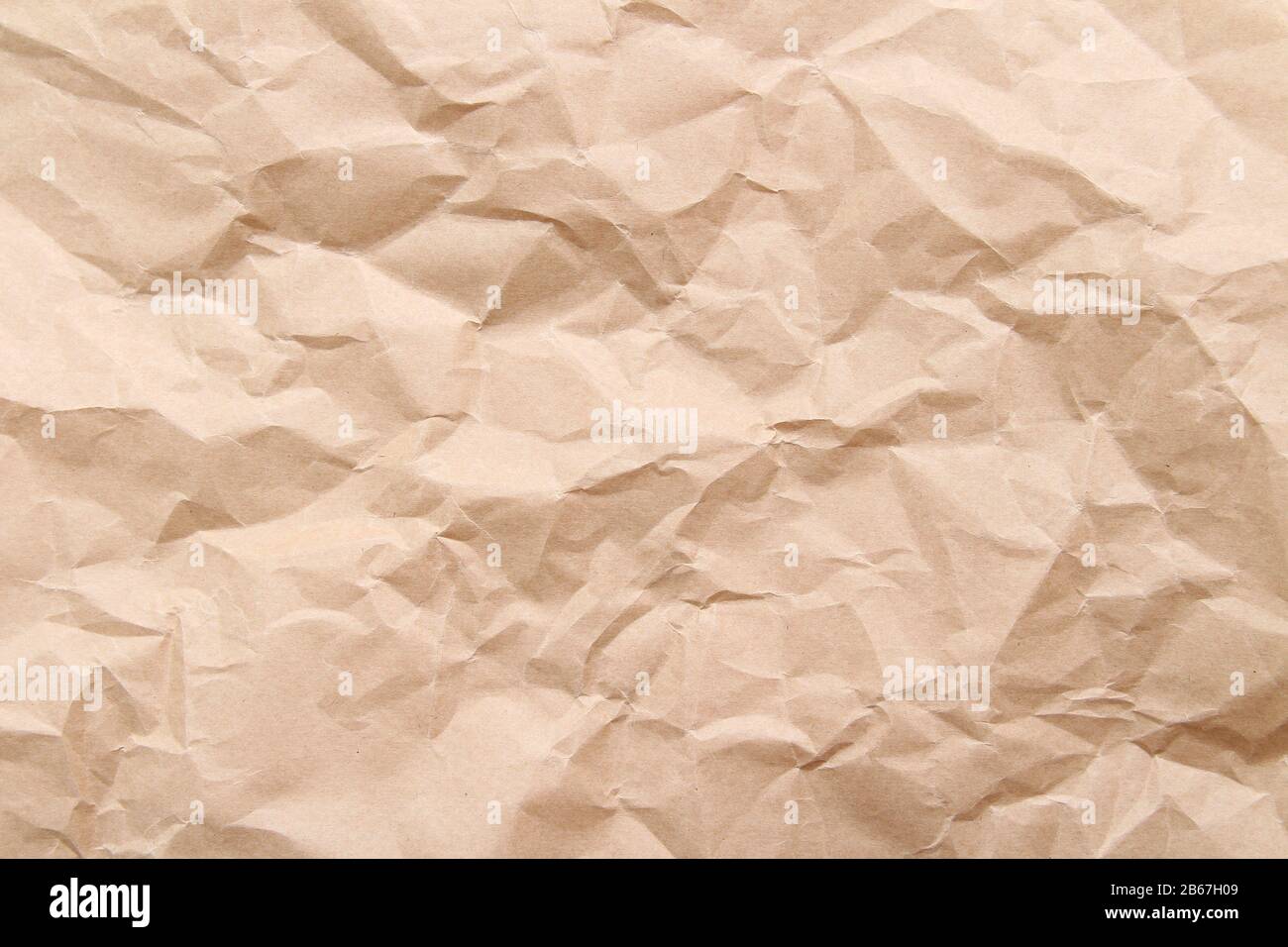 crumpled kraft paper