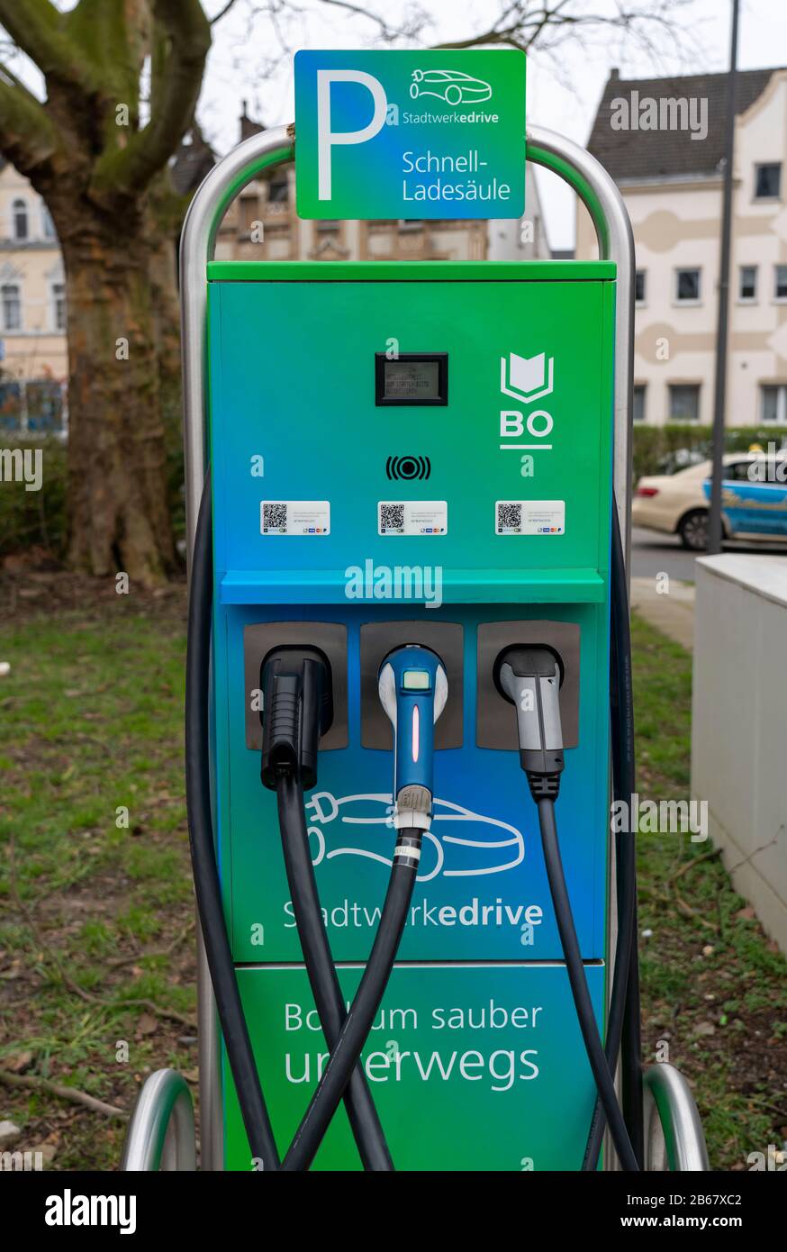 Electric filling station, charging station for electric cars, quick