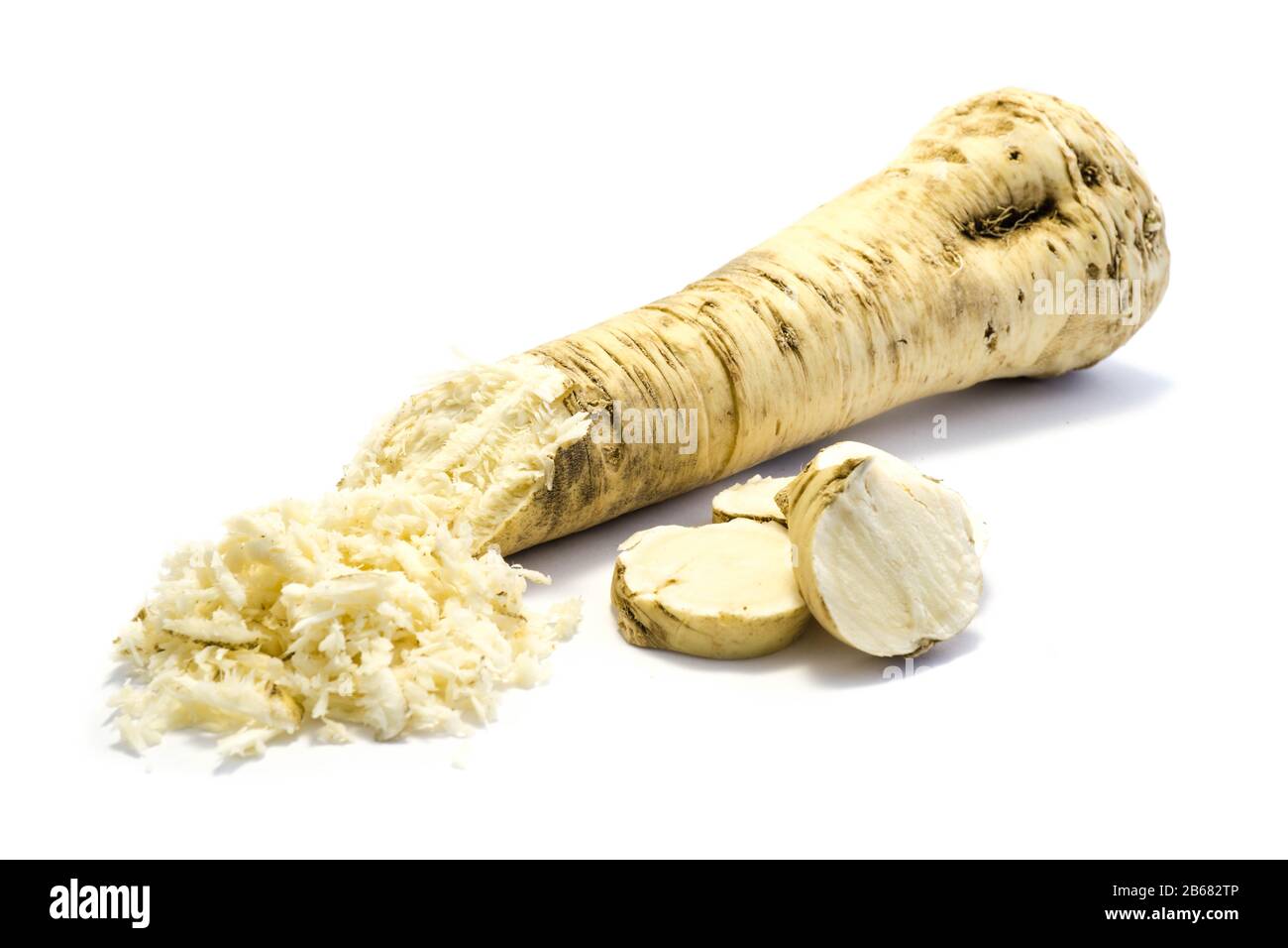 horseradish isolated on white background Stock Photo