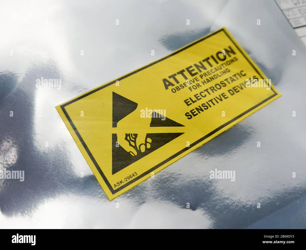 Electrostatic sensitive devices marking label for ESD sensitive