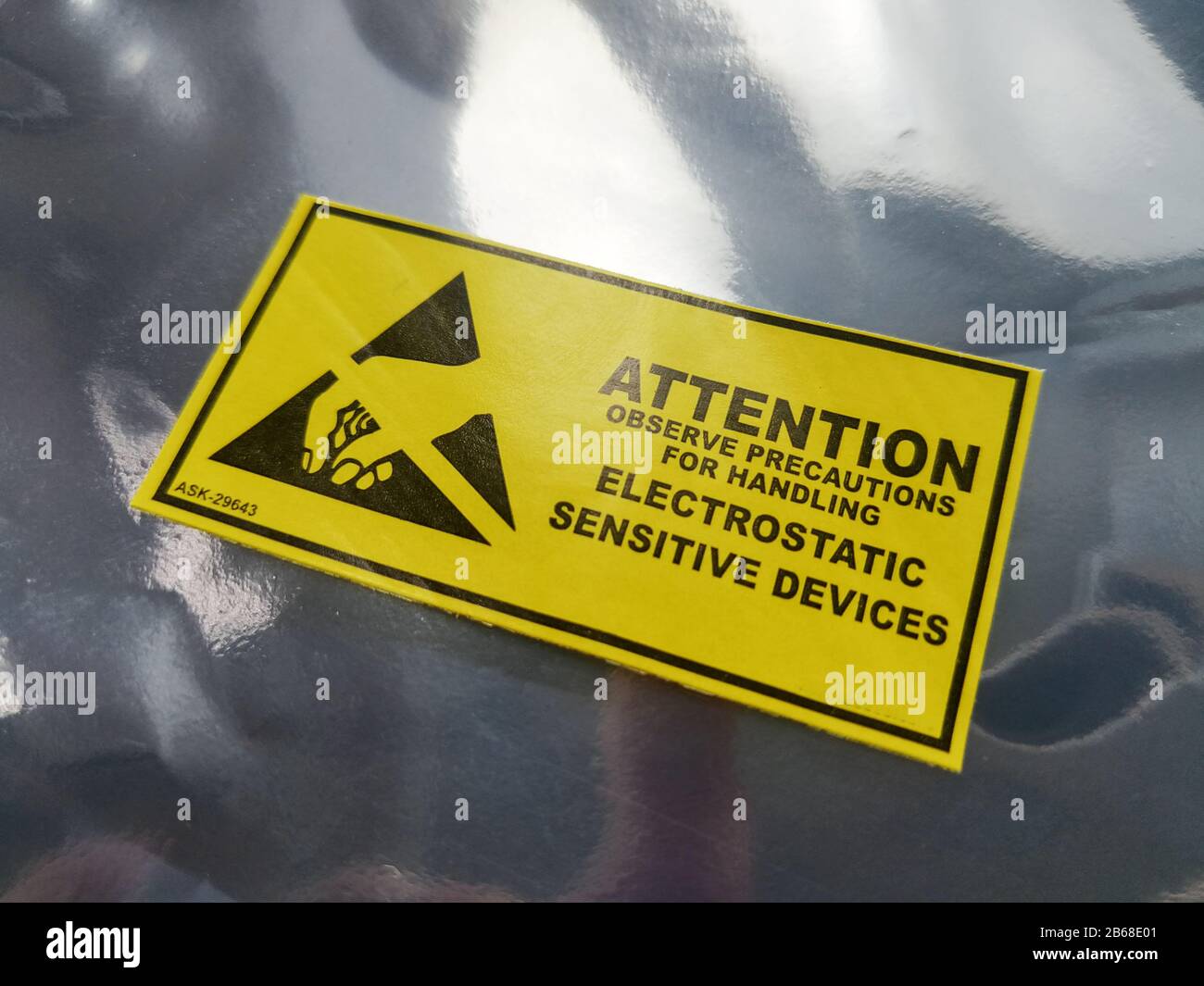 Electrostatic sensitive devices marking label for ESD sensitive