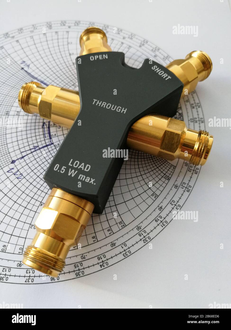 Calibration kit for radio frequency vector network analyzer calibration