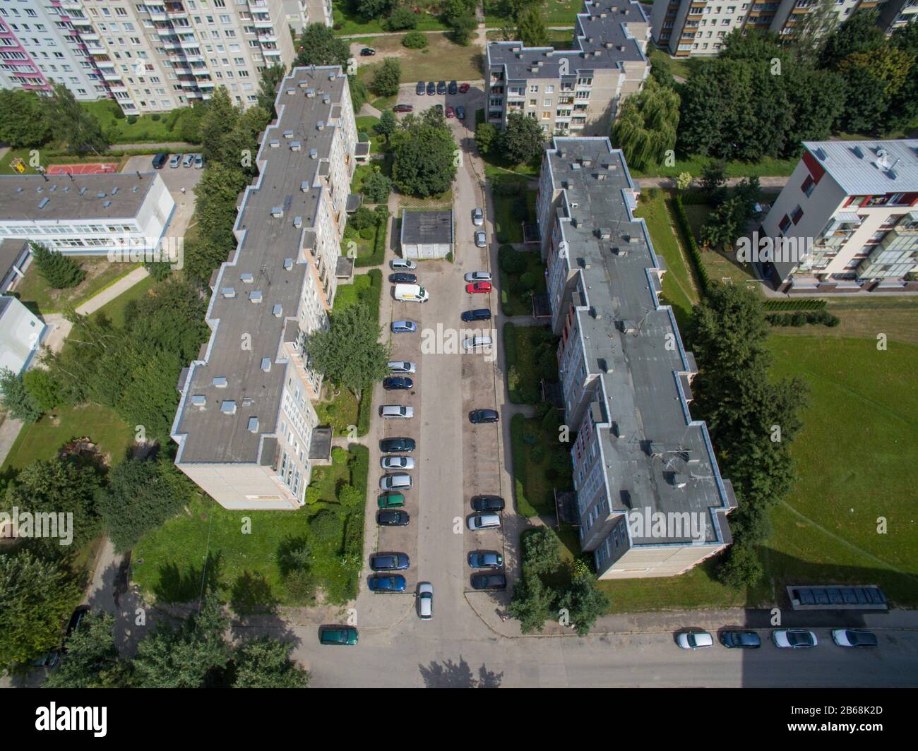 Drone aerial view kaunas city hi-res stock photography and images - Alamy