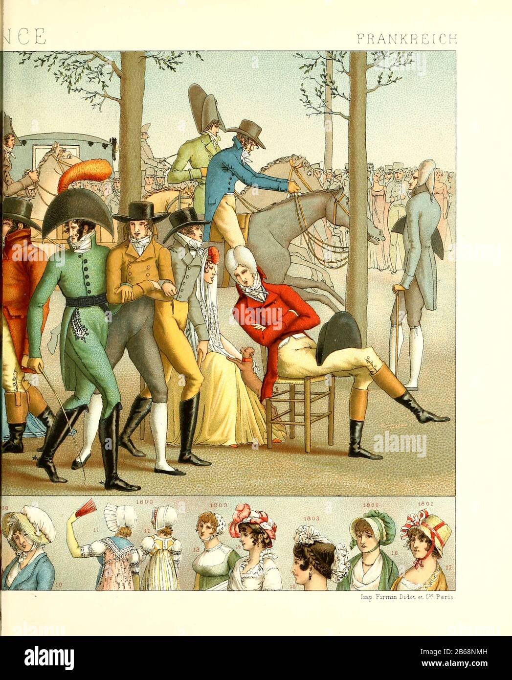 18th Century French fashion and lifestyle, from Geschichte des kostums in chronologischer entwicklung (History of the costume in chronological development) by Racinet, A. (Auguste), 1825-1893. and Rosenberg, Adolf, 1850-1906, Volume 5 printed 18th Century French fashion and lifestyle, from Geschichte des kostums in chronologischer entwicklung (History of the costume in chronological development) by Racinet, A. (Auguste), 1825-1893. and Rosenberg, Adolf, 1850-1906, Volume 5 printed