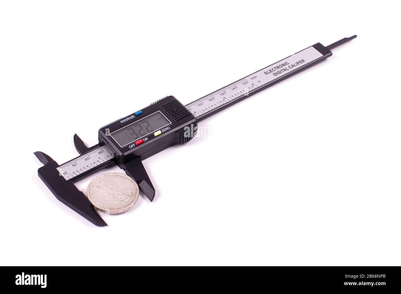 Precise measurement tool carbon fiber caliper isolated Stock Photo Alamy