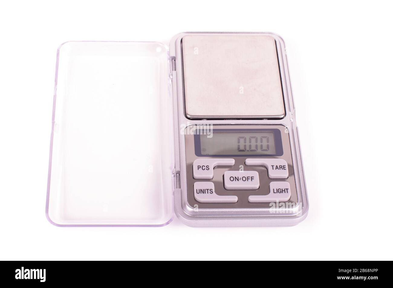 Precision Microscale High precision professional microscales isolated on the white ...