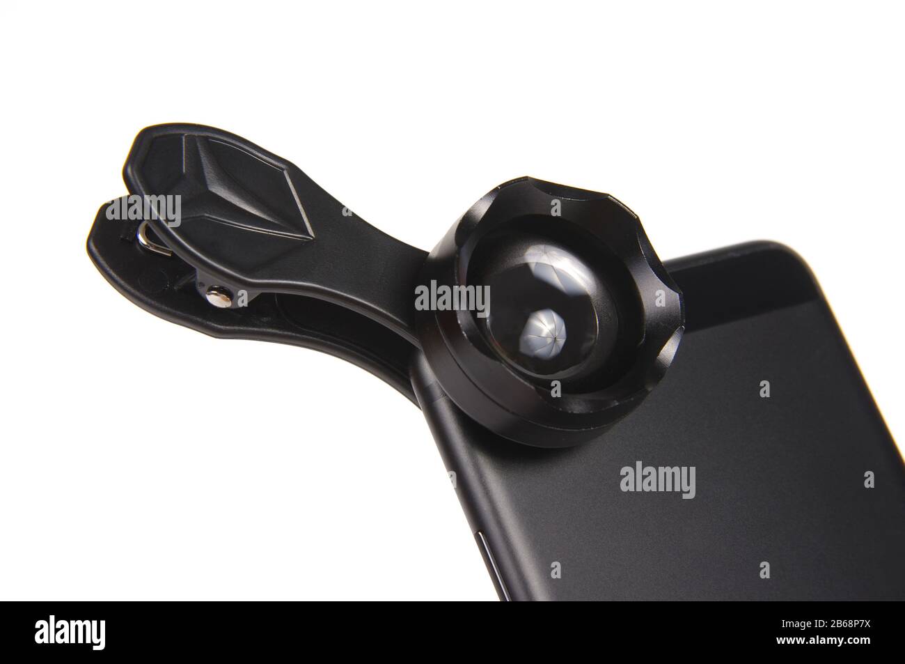 Special close up macro filter for smartphone camera improvement Stock Photo