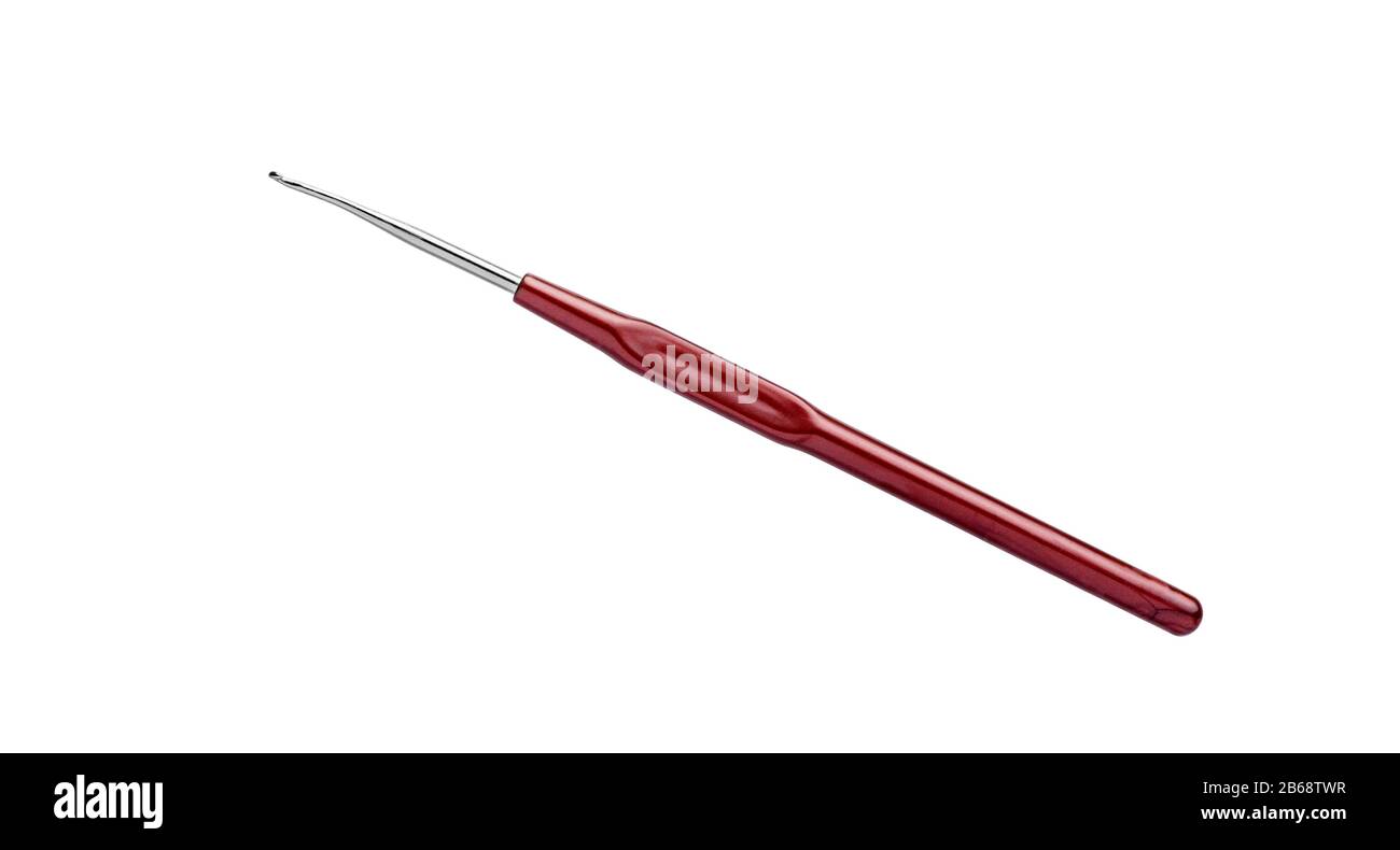 Crochet hook isolated on white background. Crochet needles Stock Photo