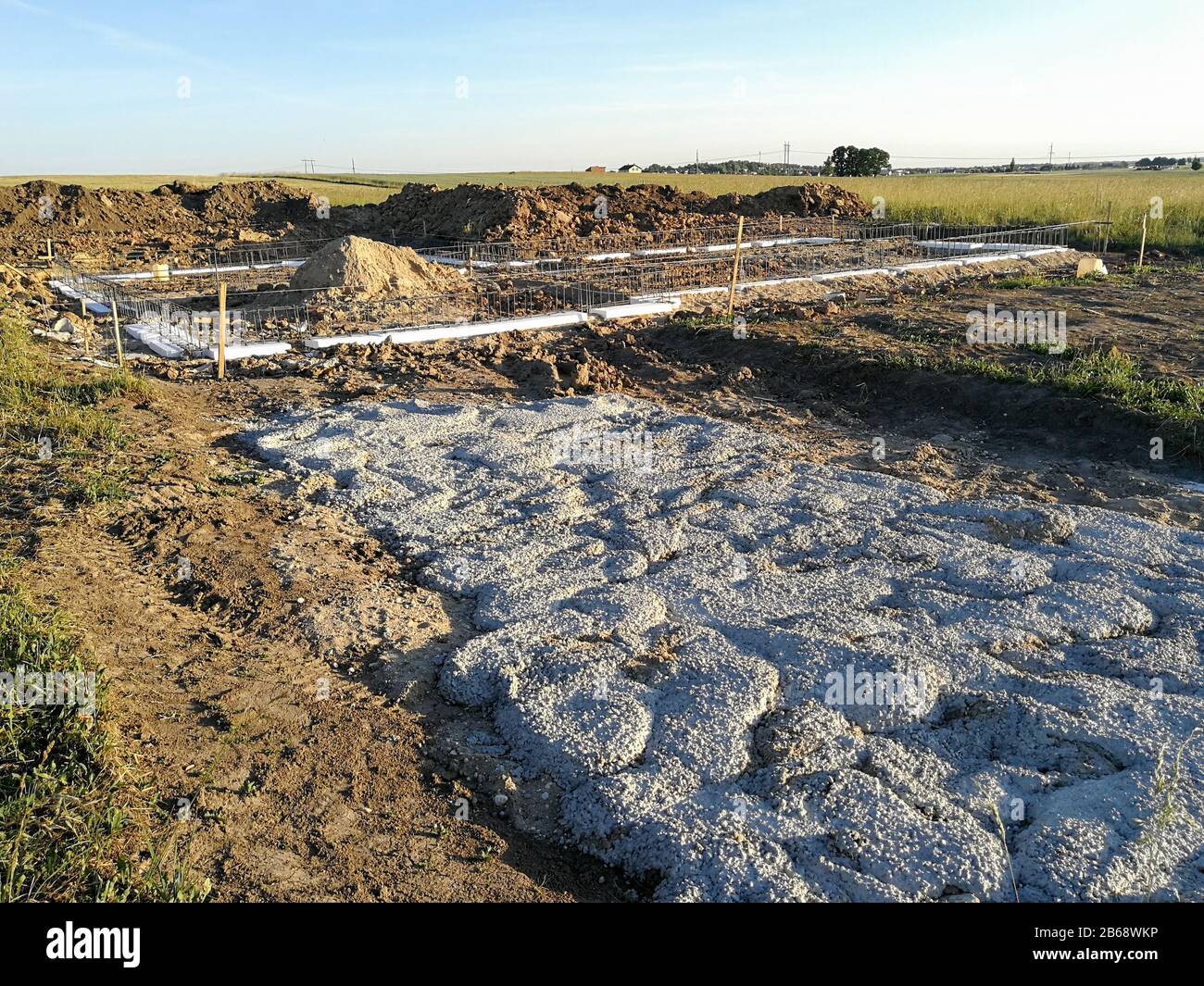 Constructing New Foundation For House First Stage Of Building The House Stock Photo Alamy Constructing New Foundation For House First Stage Of Building The House Stock Photo Alamy