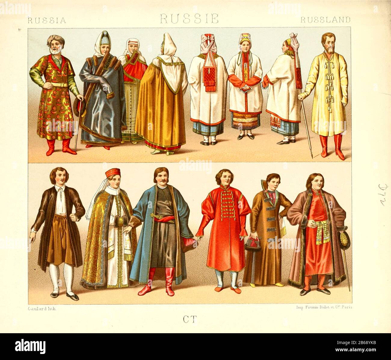 Ancient Russian fashion and lifestyle, 18th century from Geschichte des ...