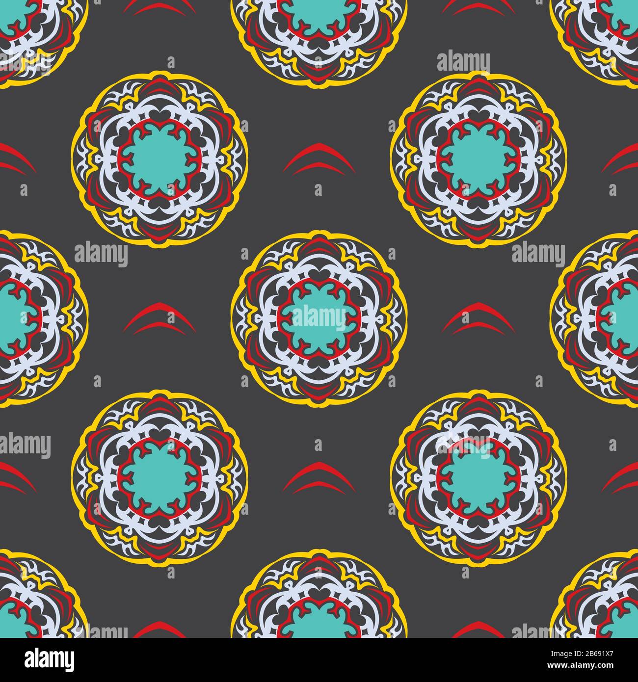 Seamless ornament pattern vector tile for multipurpose use in design ...