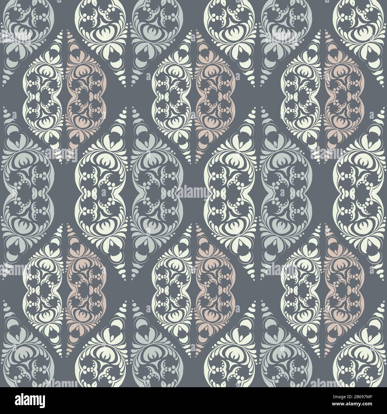 Seamless ornament pattern vector tile for multipurpose use in design ...