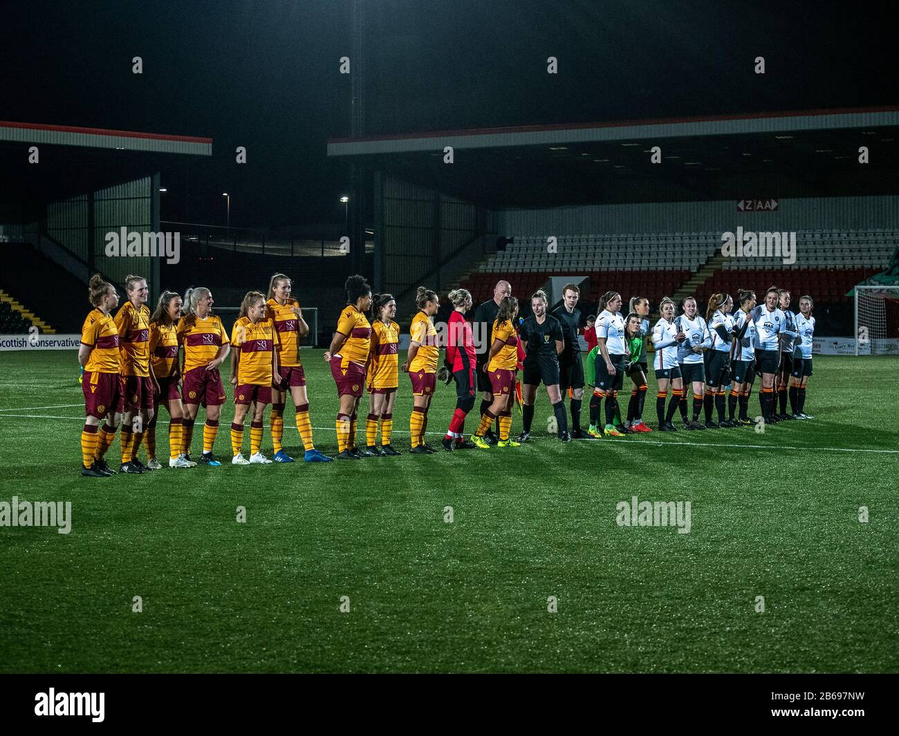 Airdrie, Scotland, UK. 9th March 2020 The group stage of the Scottish