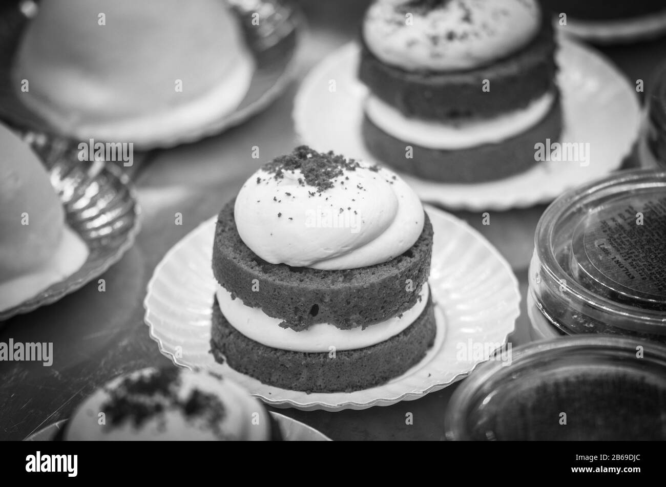 home made mini cakes & pastry Stock Photo Alamy