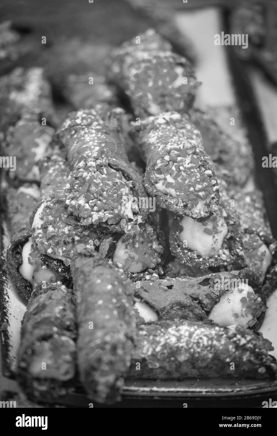 Sicilian pastry Black and White Stock Photos & Images - Alamy
