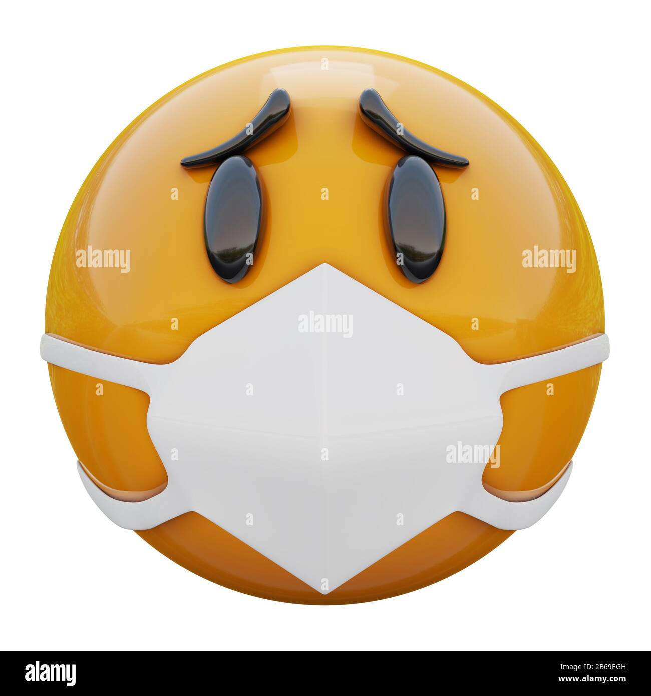 Download 3d Render Of Very Sad Yellow Emoji Face In Medical Mask Protecting From Coronavirus 2019 Ncov Mers Ncov Sars Bird Flu And Other Viruses Germs And Stock Photo Alamy PSD Mockup Templates