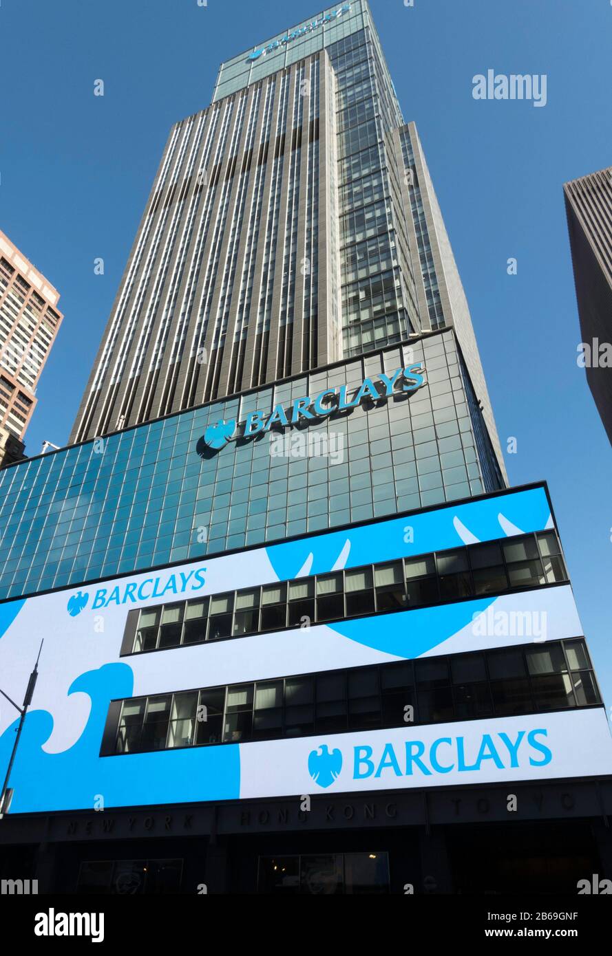 Barclays Building, 745 Seventh Avenue, Rockefeller Center, 2022, USA NYC Stock Photo Alamy