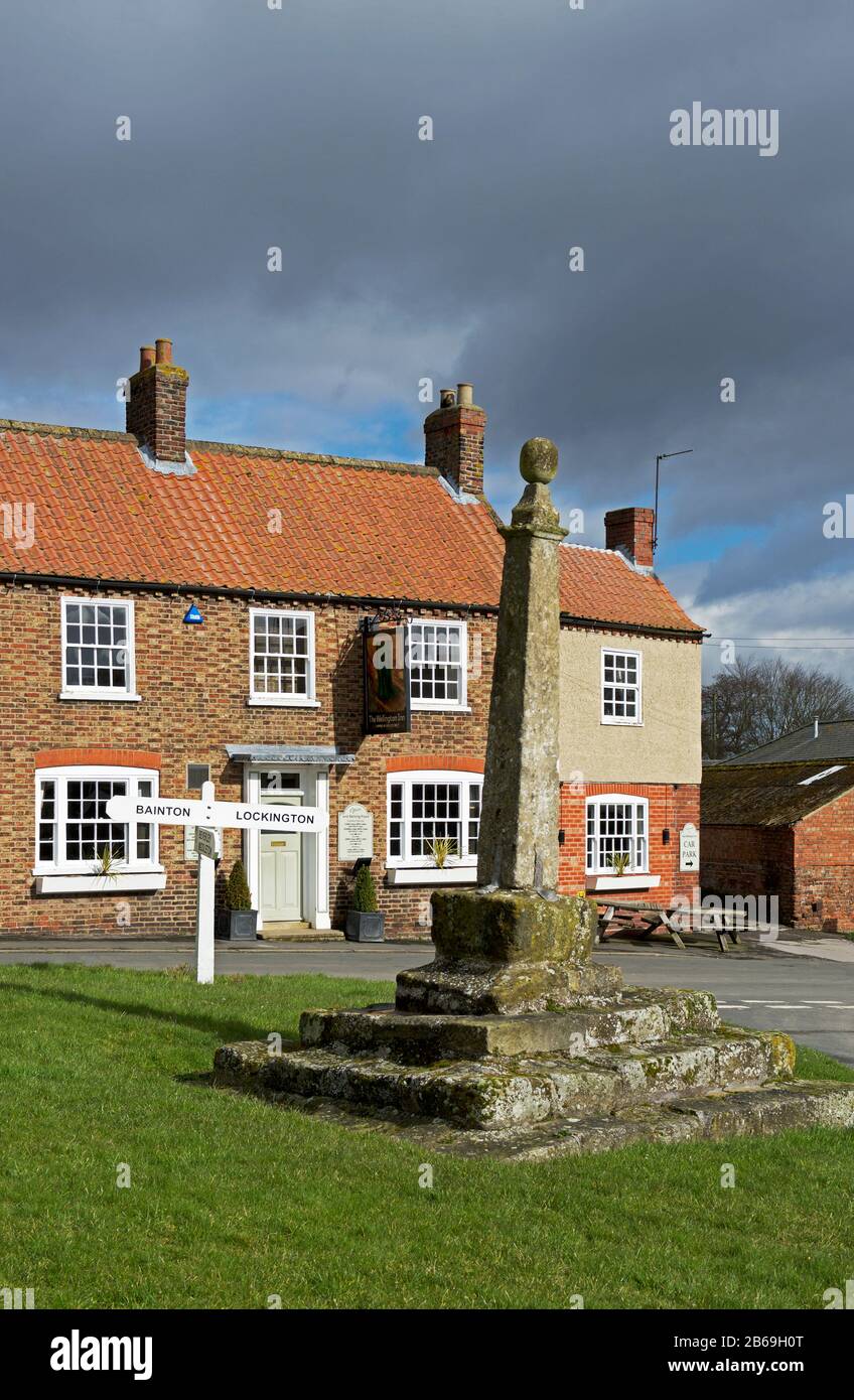 The village of Lund, East Yorkshire, England UK Stock Photo Alamy