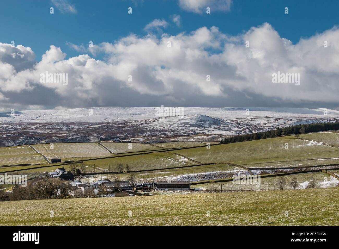 Cronkley from Scar End, Teesdale Stock Photo
