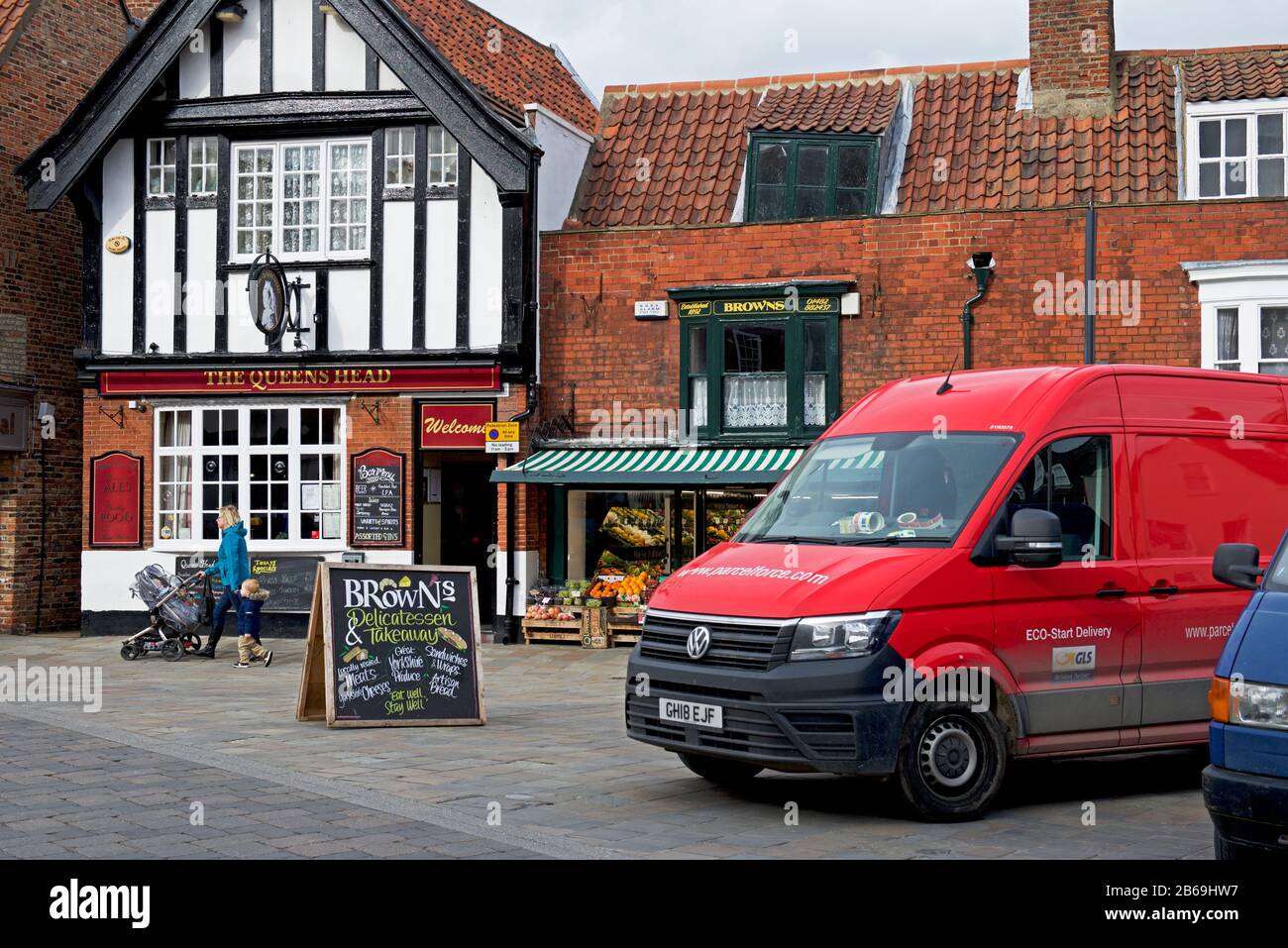 The Queen's Head pub, Wednesday Market, in Beverley,East Yorkshire