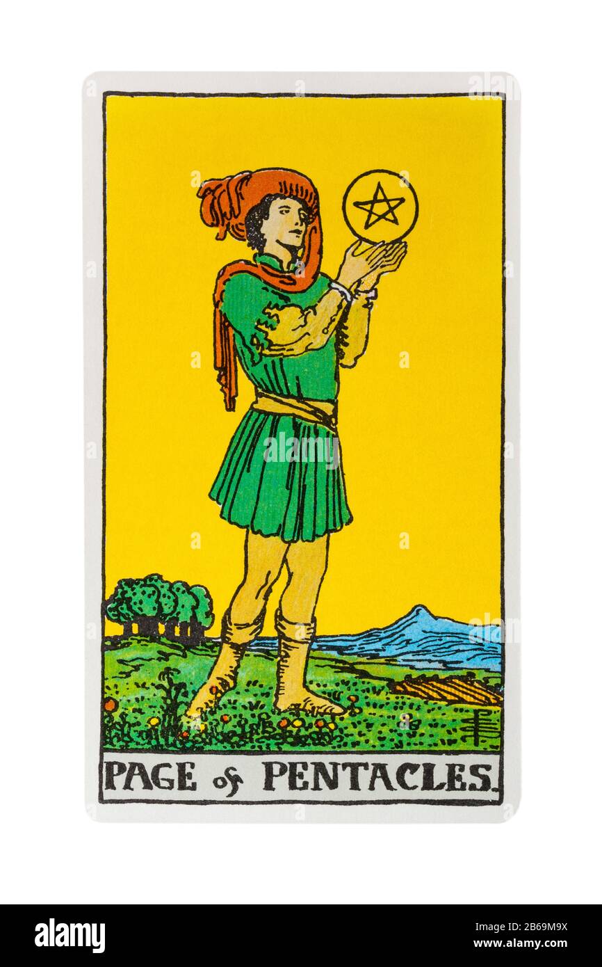 Page of pentacles tarot hires stock photography and images Alamy