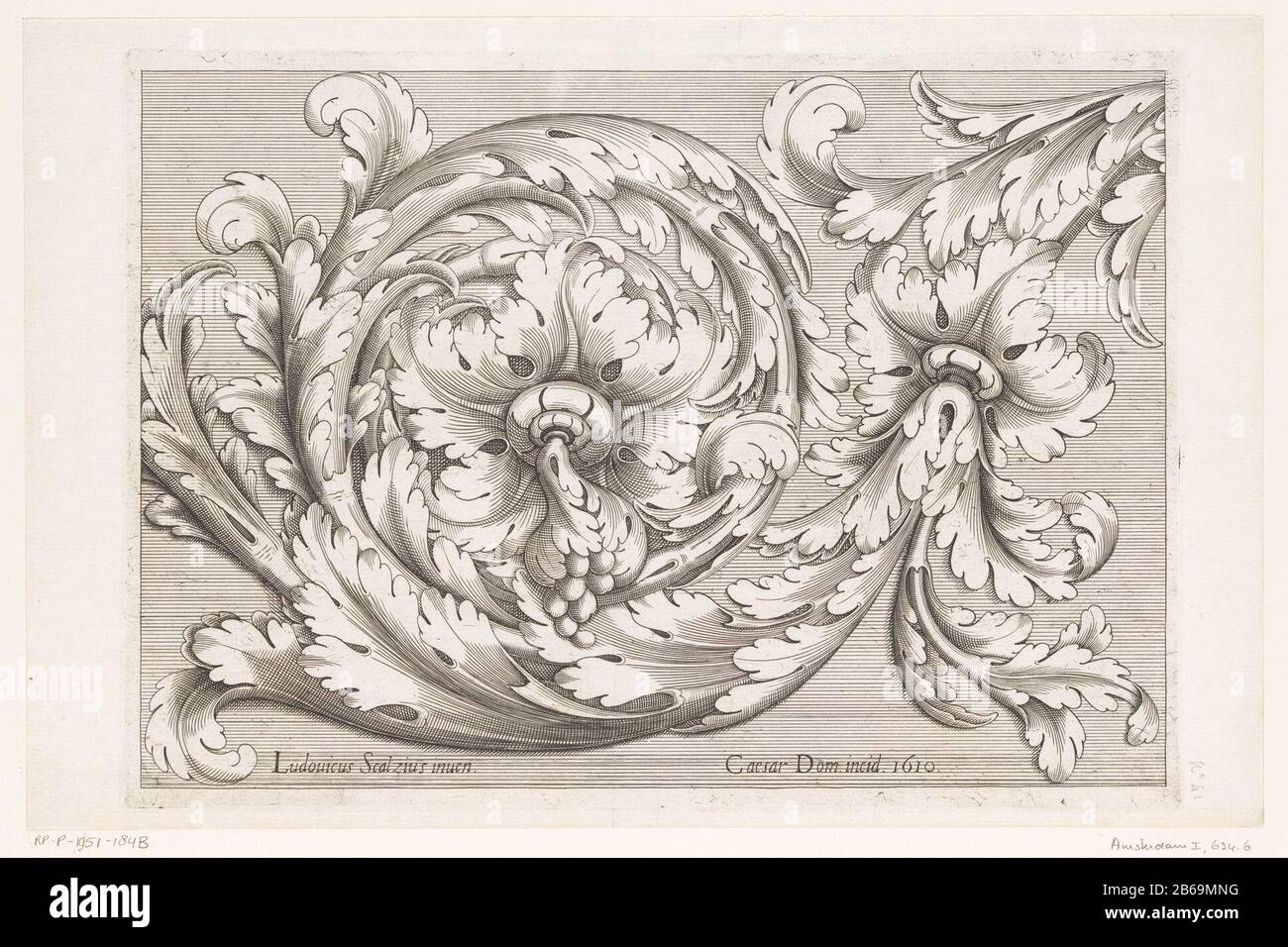Acanthusmotief, krul Acanthus Pattern, curl object type: print ornament