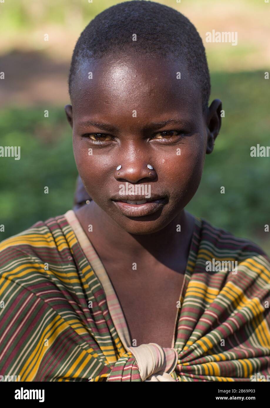 Larim tribe girl portrait, Boya Mountains, Imatong, South Sudan Stock ...