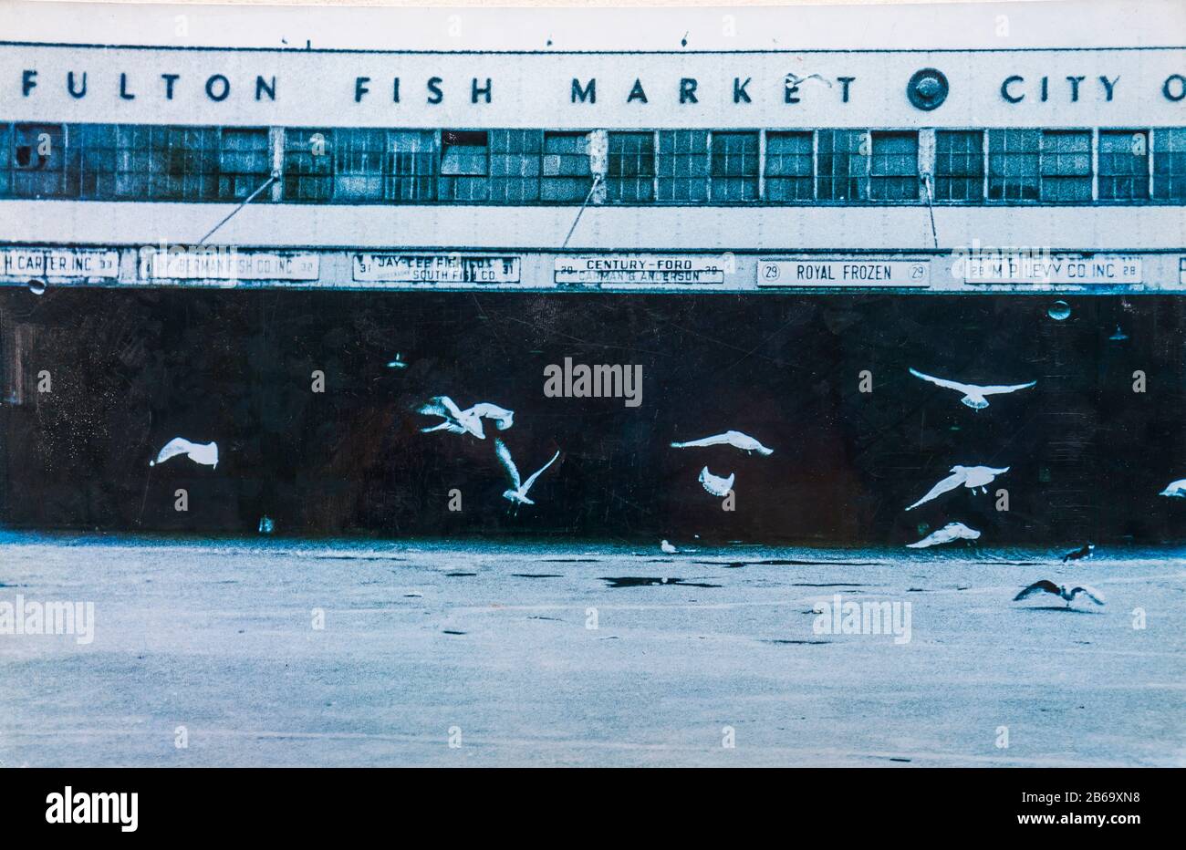 The former Fulton Fish Market Tin Building in Lower Manhattan is seen in this 1973 file photo