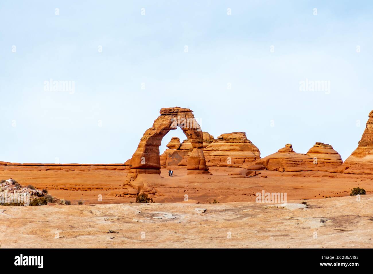 Delicate Arch in Arches National Park in Moab, Utah USA. Stock Photo
