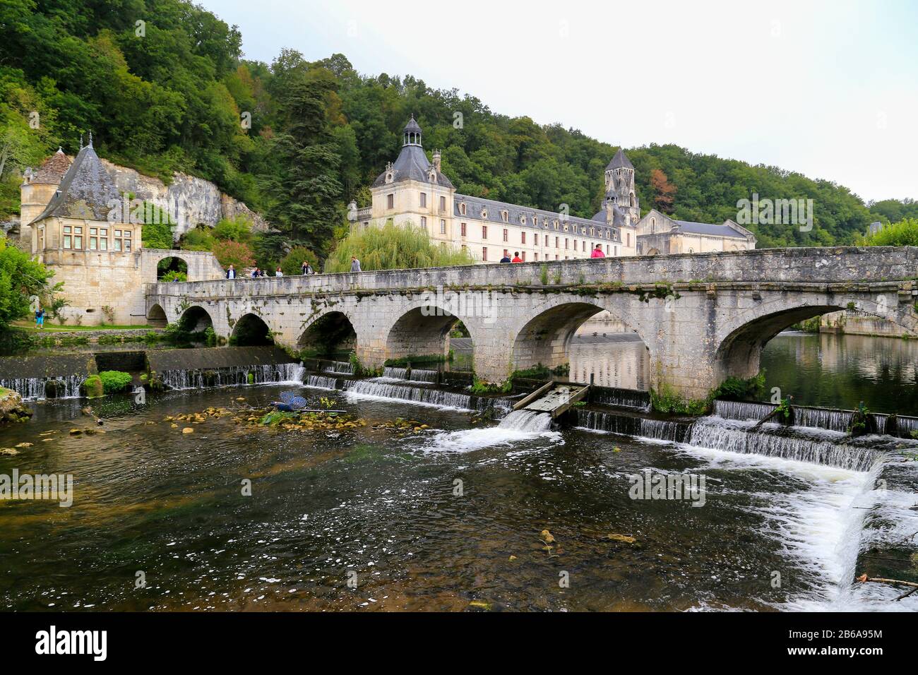 Brantome En Perigord Via Lemovicensis An Old Pilgrimage Route To Santiago De Compostela Runs Through Brantome Stock Photo Alamy