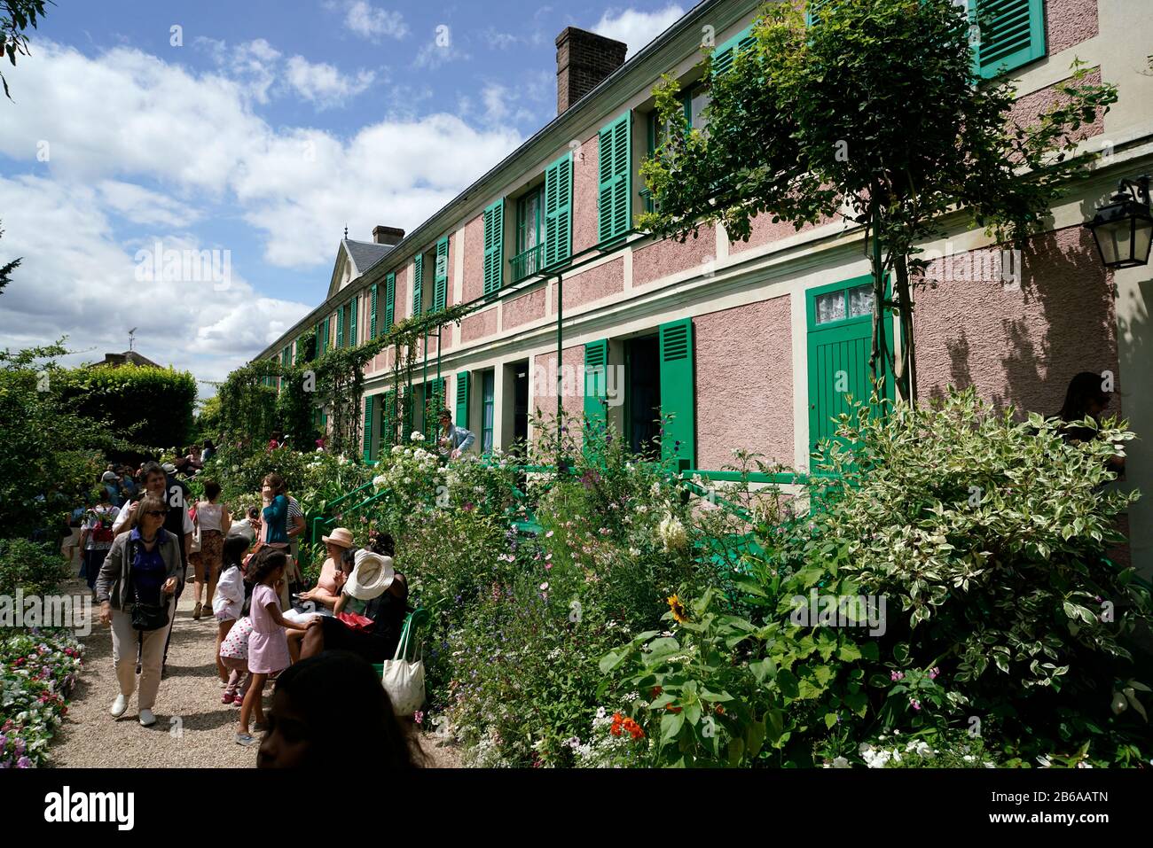 Claude Monet's house in Giverny.Region of Normandy.France Stock Photo ...