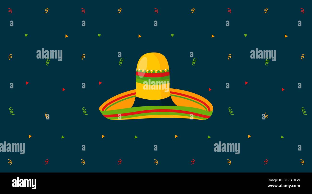 Cinco de mayo background illustration vector. Mexican event background illustration vector Stock Vector