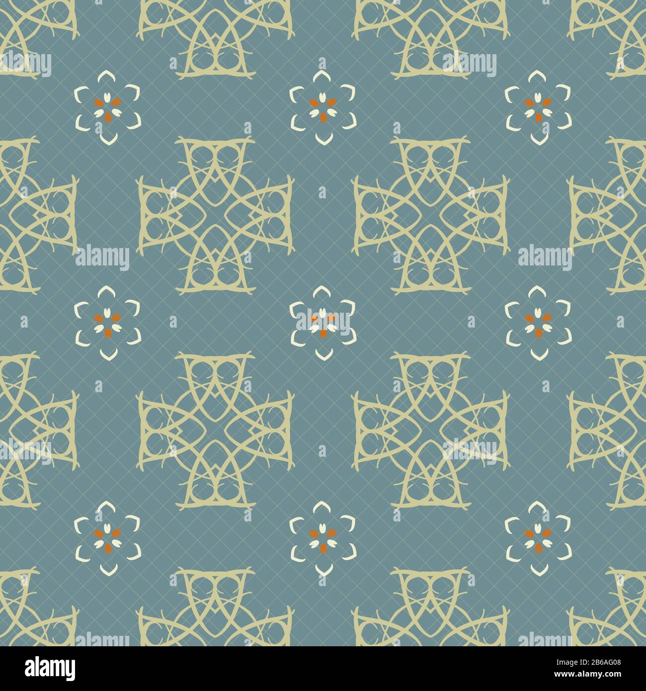 Seamless ornament pattern vector tile for multipurpose use in design ...