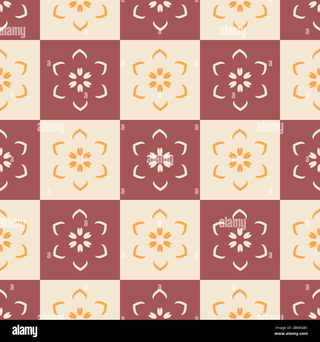 Seamless ornament pattern vector tile for multipurpose use in design ...