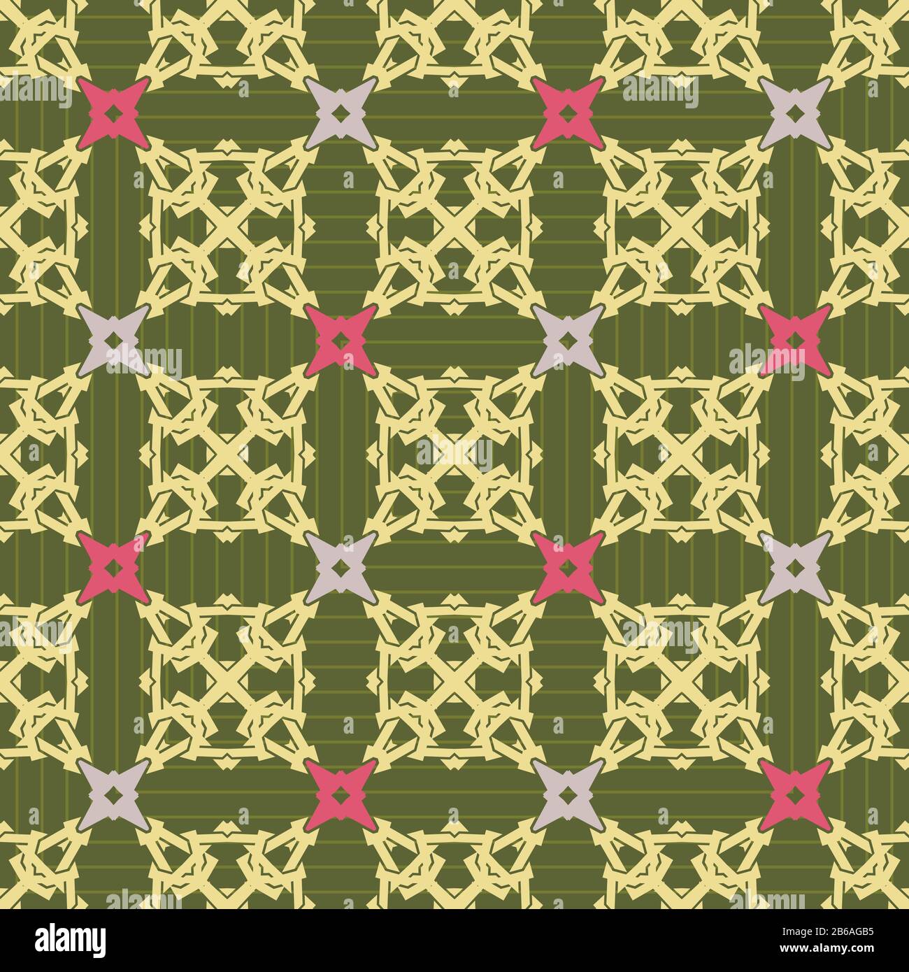 Seamless ornament pattern vector tile for multipurpose use in design ...