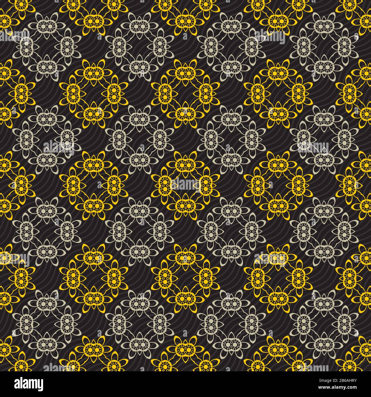 Seamless ornament pattern vector tile for multipurpose use in design ...