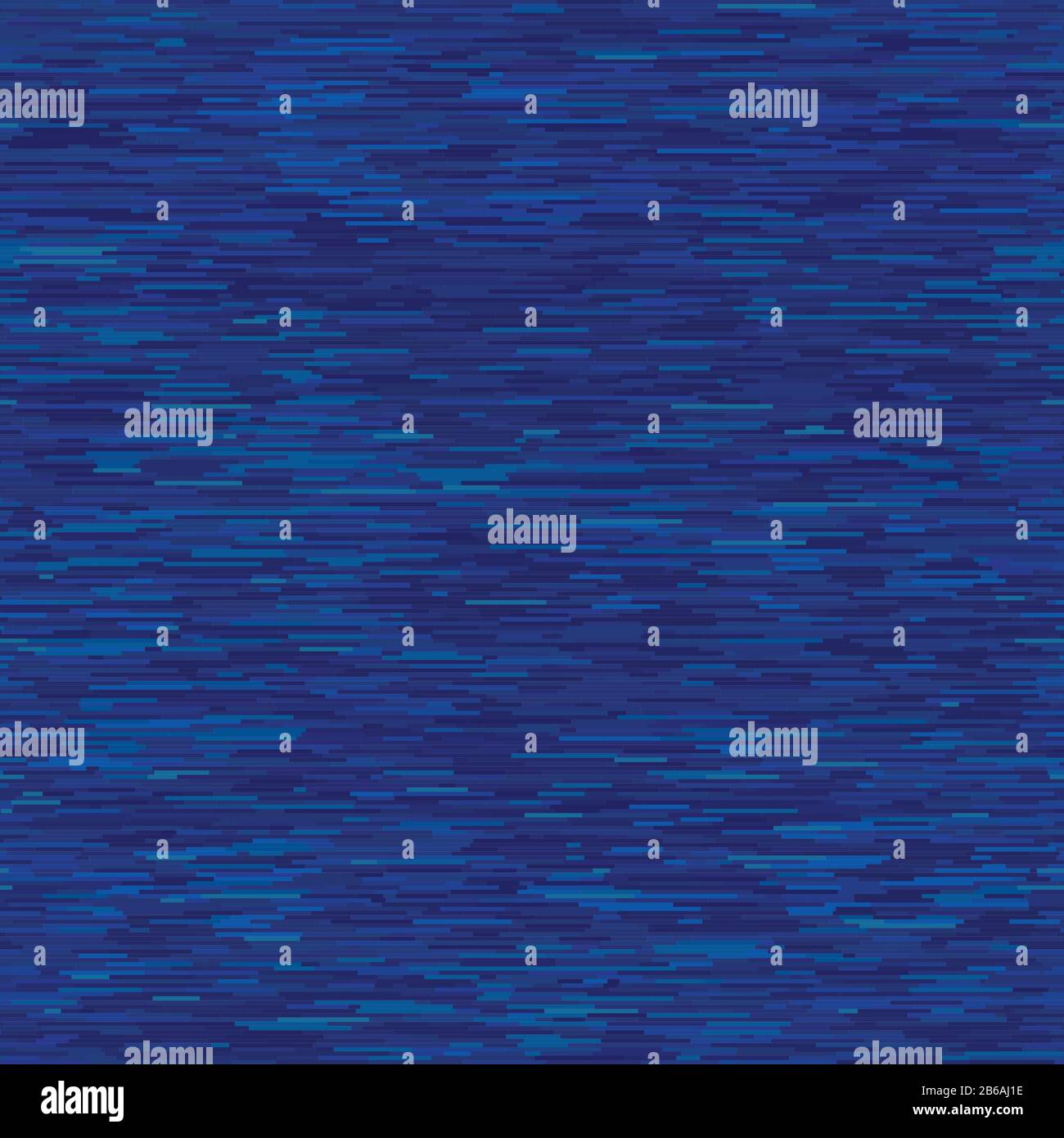 Dark blue denim marl seamless pattern. Jeans texture fabric textile background. Vector cotton melange t shirt all over print with horizontal stripe Stock Vector