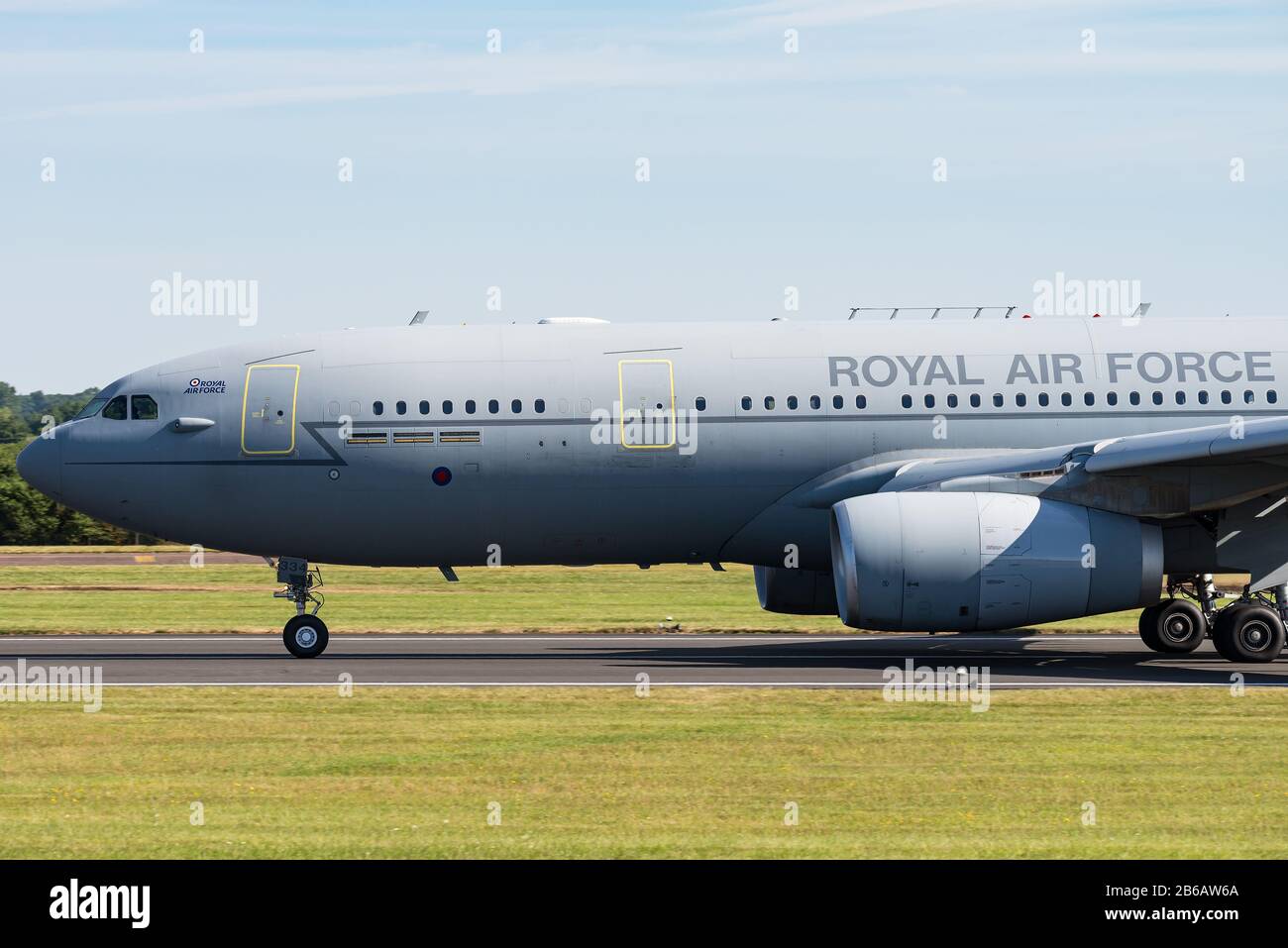A, Airbus A330 MRTT aerial refuelling tanker aircraft of the Royal Air Force at RAF fairford. Stock Photo