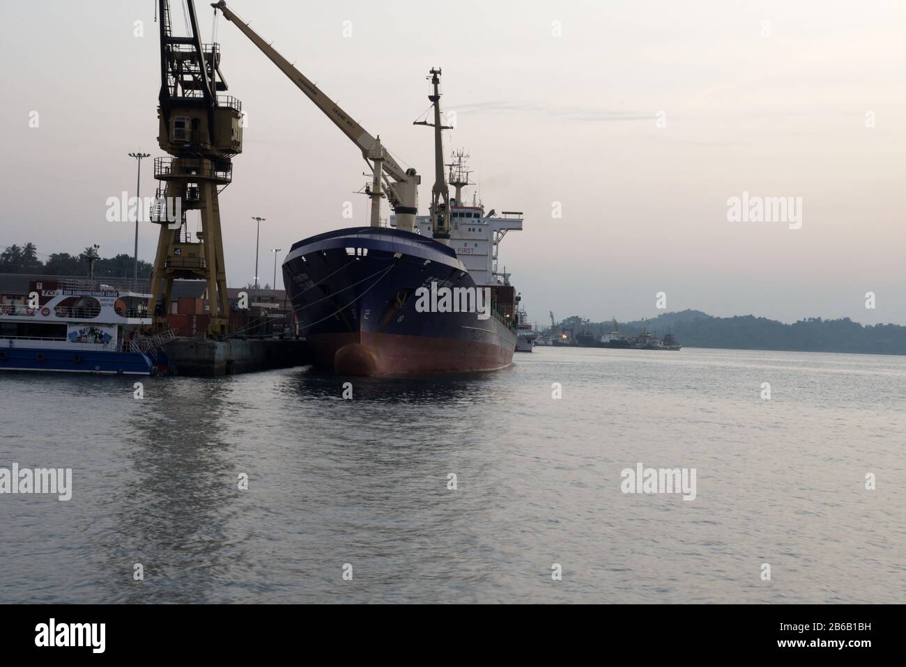 PORT BLAIR, INDIA - MARCH 1, 2020: Chatham Island in Port Blair in India. Chatham Island is 3 km north of downtown Port Blair. It is connected to the Stock Photo