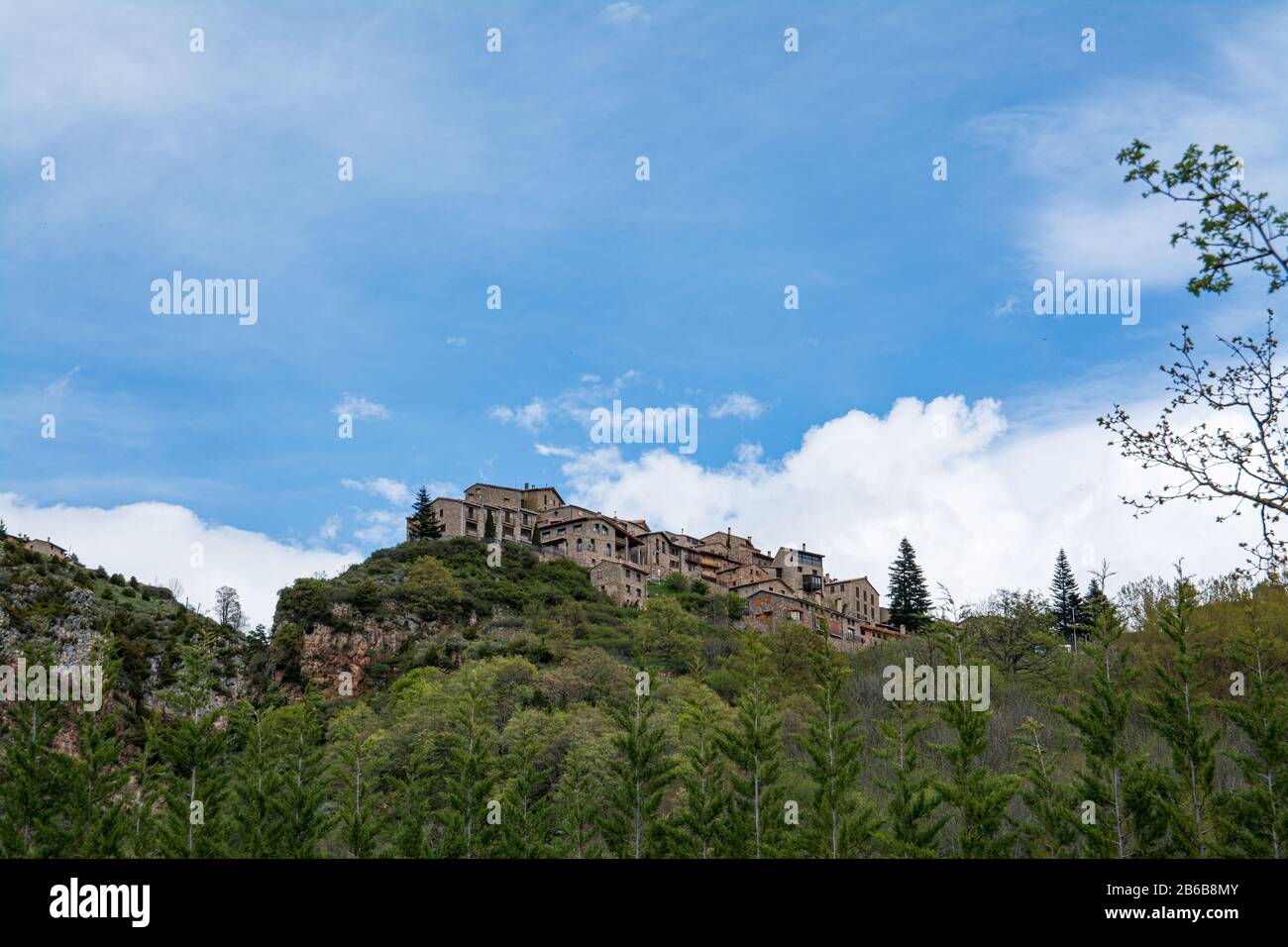 Castellar de N'Hug in Catalonia, Spain Stock Photo