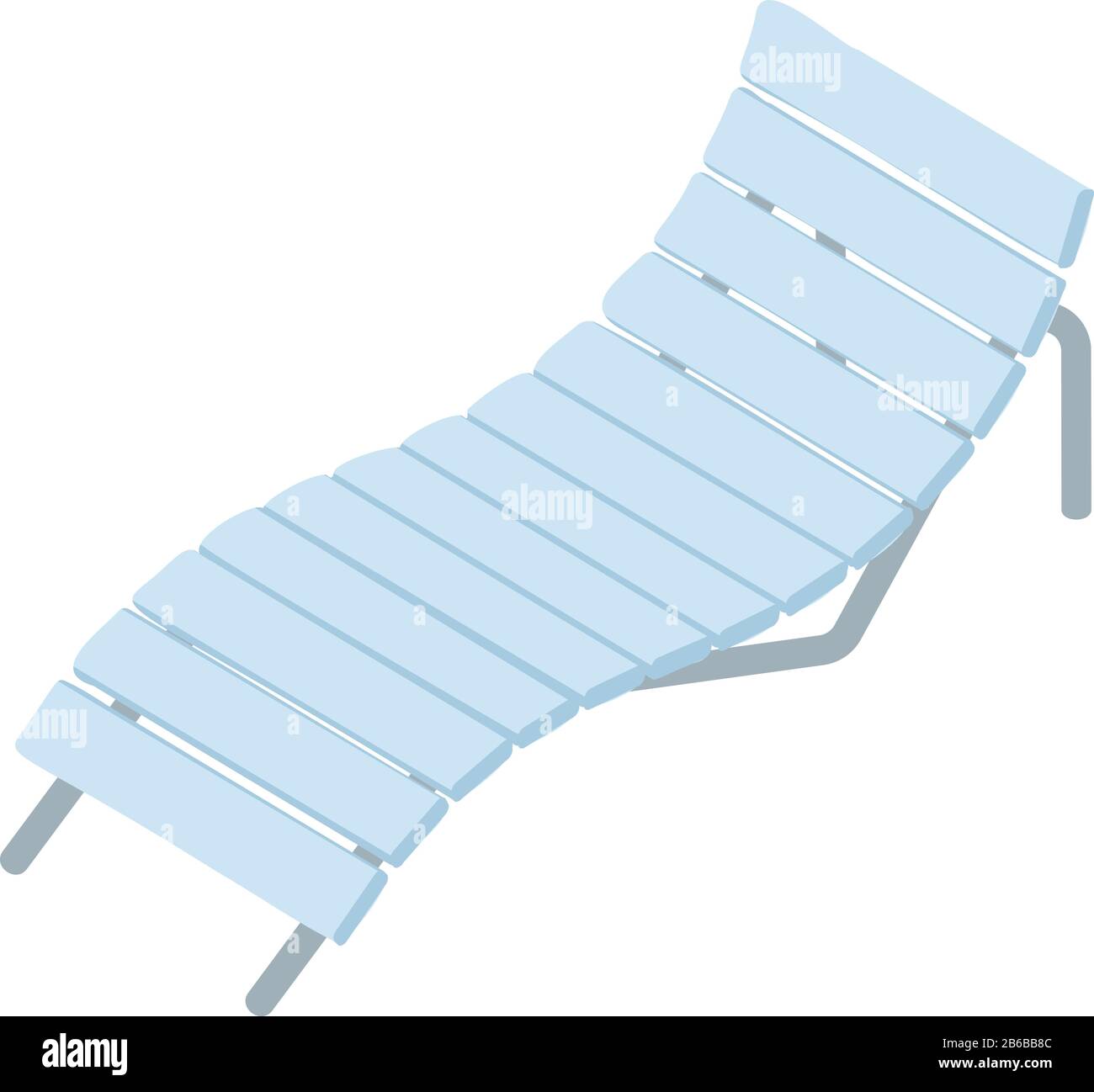 Beach chair icon. Isometric of beach chair vector icon for web design ...
