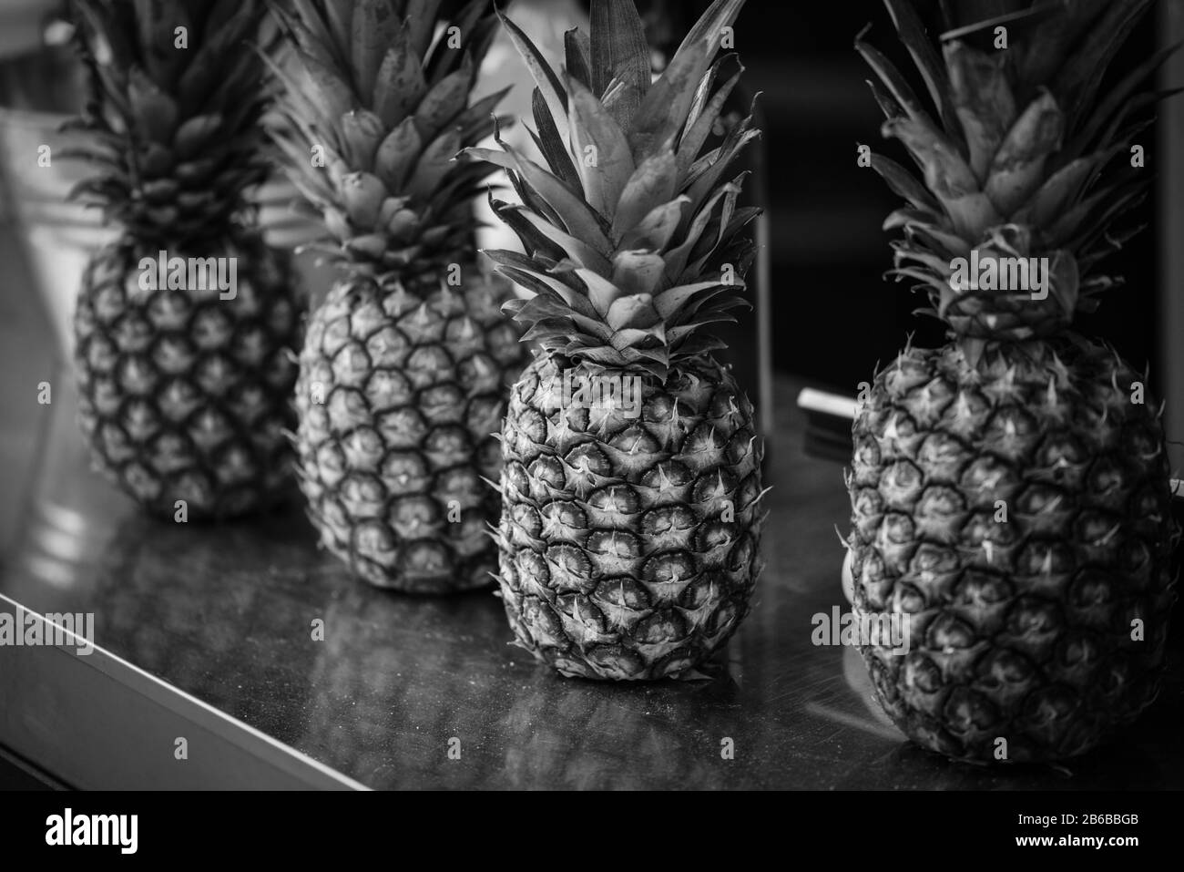 Pineapple close up Black and White Stock Photos & Images Alamy