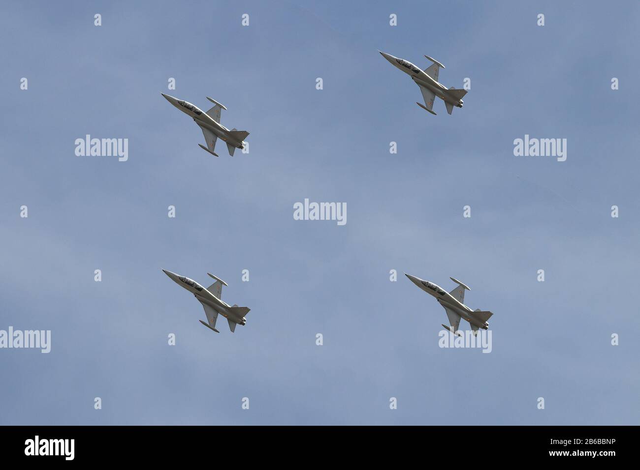 Spanish air force Fighter jet planes on display Stock Photo