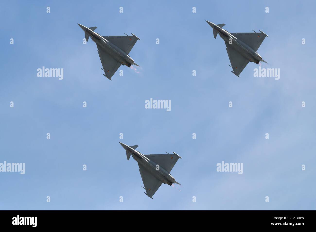 Spanish air force Fighter jet planes on display Stock Photo