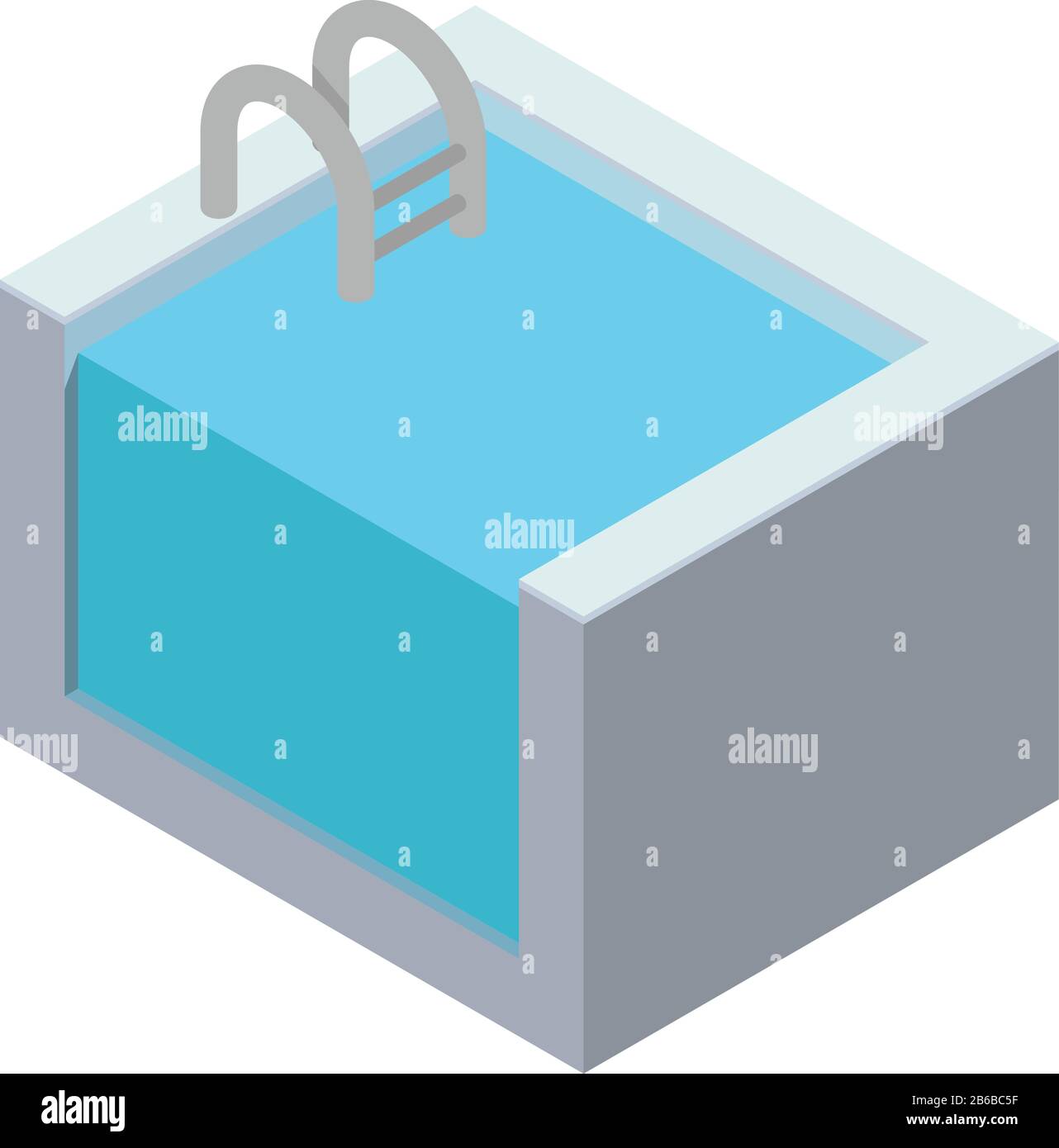 Home pool icon. Isometric of home pool vector icon for web design ...