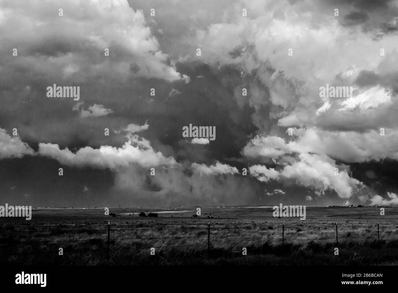 Tornado watch northeast of Denver Stock Photo